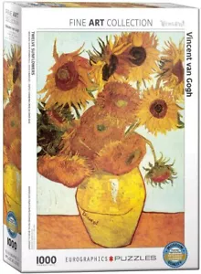 Vincent Van Gogh Sunflowers 1000pc jigsaw puzzle by Eurographics 68cm x 49cm - Picture 1 of 1