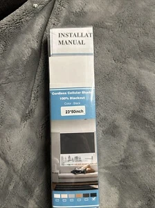 Cordless Cellular Shade – 100% Blackout (23”x50”) - Picture 1 of 8