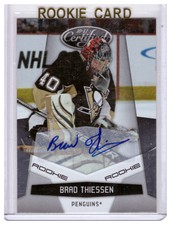 Brad Thiessen 2010-11 Certified Autograph Rookie Card #201 /799