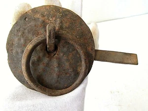 Rare Wrought Iron Lever Latch Door Handle Gate Vintage Relic - Picture 1 of 8