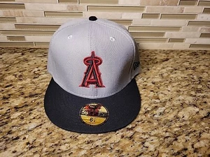 Los Angeles Angels Hat 59FIFTY Baseball Cap Fitted size 6 7/8 New Era MLB LA - Picture 1 of 9