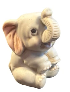 Homco Home Interiors Baby Elefant 3" Figur #1400 Original Vintage - Bild 1 von 5