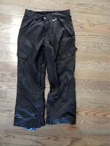 RPZN Mens Winter Snow Pants Small Black Waterproof Windbreaker Snowboard - Foto 1 di 5