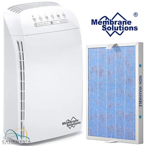 Home HEPA Air Purifier Large Room Air Cleaner for Allergies Smog Pet + 1 Filter - Picture 1 of 14