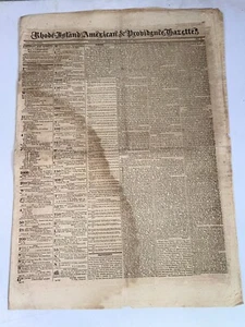 Rhode-Island American & Providence Gazette 23 de noviembre de 1827 Vol. LXVI No. 13 - Imagen 1 de 1