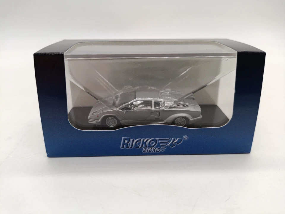 Lamborghini Countach silver 38341  1/87 H0 RICKO Brekina Busch §§ - Immagine 1 di 4