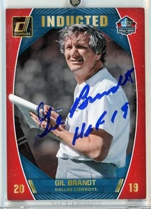 Gil Brandt HOF Auto 2019 Panini Hall of Fame Personal Edition - Picture 1 of 2