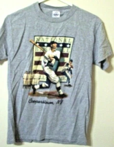 Cooperstown NY National béisbol talla pequeña para hombre camiseta Delta gris jaspeado sh - Imagen 1 de 12