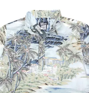 New REYN SPOONER Boys Diamondhead Pale Blue Pullover Sz L Full Button Shirt /202 - Picture 1 of 4