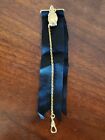 Victorian Bliss Brothers Vest Pocket Watch Chain w/ Black Ribbon and Fob Holder