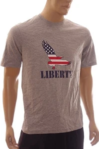 Patriotisches Herrenhemd 4th Fourth of July rot weiß & blau Adler FREIHEIT M XL NEU - Bild 1 von 1