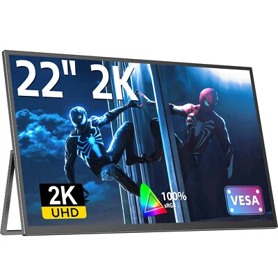 Portable Monitor 22 Inch Frameless 2K 2560x1440 FreeSync IPS Gaming Screen - Image 1 of 4