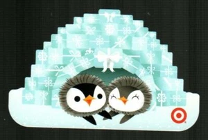 TARGET Penguins in Igloo ( 2009 ) Die-Cut Gift Card ( $0 ) - Picture 1 of 1