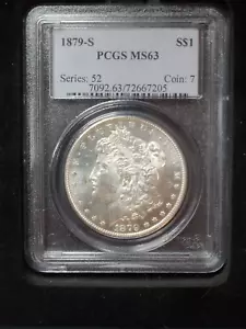 1879-S MORGAN DOLLAR PCGS MS63 - Picture 1 of 2