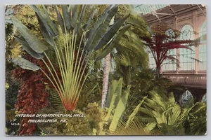 Interior Horticultural Hall Philadelphia Pennsylvania Vintage Postcard - Picture 1 of 2
