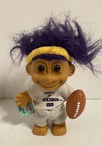 Vintage Russ 1990 NFL Minnesota VIKINGS Good Luck Troll 5"with Football & Tag - Bild 1 von 6