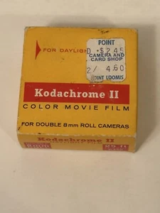 Vintage KODAK KODACHROME II Movie Film Double 8mm 25ft Roll. Expired 69 Unopened - Picture 1 of 3