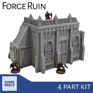 Forge Ruin - 28mm 3D Printed Industrial Terrain for Tabletop Wargaming - Picture 1 of 8