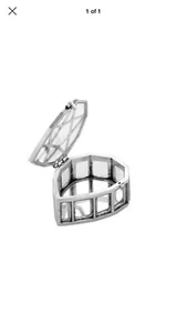 Glücksmarke Glas klar silberfarben tropfenförmig Schmuckschatulle Geschenk in Schachtel - Bild 1 von 6