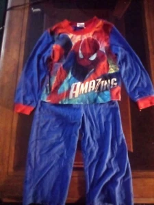 Boys Marvel The Amazing Spider Man Long Pajama Set Size 4-5 - Picture 1 of 2