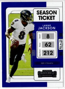 2021 Panini Contenders Football Lamar Jackson No. 7 Baltimore Ravens - Bild 1 von 2