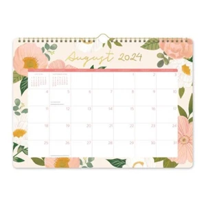 2025 Orange Circle Studio Bella Flora Deluxe 17 Month Wall Calendar Planner - Foto 1 di 7