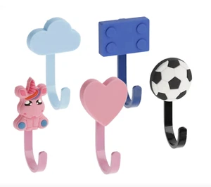 Children Furniture Hanger Cloud Ball Heart Lego Unicorn Hooks - Picture 1 of 8