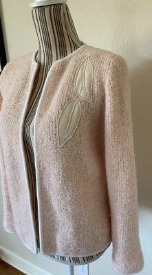 Cárdigan Suéter De Colección Adele Joyce Rosa Claro Estilo Abierto Acrílico/Lana Talla M Foto 1 de 4