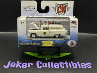M2 Machines Fire Dept & First Aid 1957 Chevrolet Sedan Delivery Ambulance R49 18 - Image 1 of 2