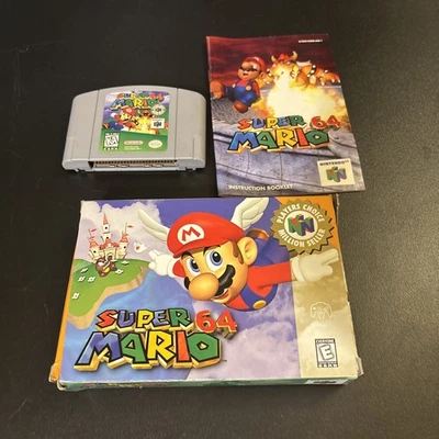 Super Mario 64 Nintendo 64 Box, Game, and Manual Tested - Image 1 of 4