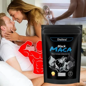 Schwarzer Maca Energy Tee - Maca Wurzel Extrakt mit Wolfsbeere,Ginseng und Polygonatum - Bild 1 von 12