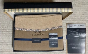 BURBERRY LONDON HUGE LAMSWOOL BLANKET (BRAND NEW IN BOX) 140cmx200cm - Picture 1 of 4