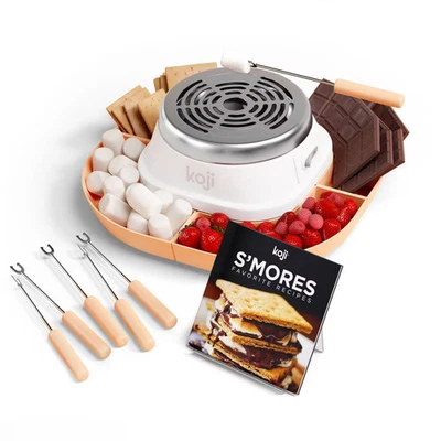Juego para hacer Koji S'mores: kit Smores de mesa de acero inoxidable, lavado a mano, plateado, Foto 1 de 4