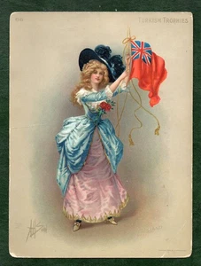 ATC Trade Card 1902 Hamilton Flag Girls Red Ensign RARE #308 - Bild 1 von 2