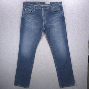 AG Adriano Goldschmied Everett Japan 360 Denim Slim Straight Jeans Mens 38x34 - Picture 1 of 16