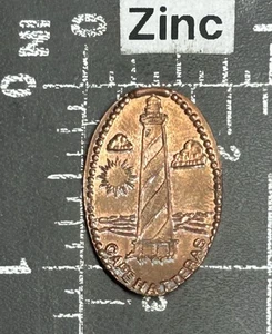 Cape Hatteras Lighthouse North Carolina Outer Banks NC Elongated Pressed Penny - Imagen 1 de 2