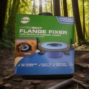 Flangia WC Danco 10672 HydroSeat, senza anello di cera, ripara flange danneggiate rotte - Foto 1 di 1