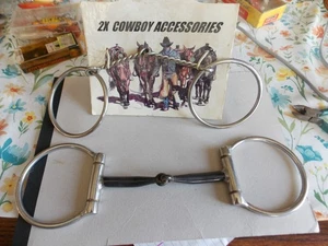NUOVA punta cavallo Snaffle cromata/rame DUE PER UNO NO RISERVA 9,99 - Foto 1 di 1