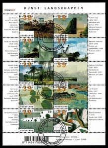 SG77 NETHERLANDS 2002  MS Art - landscapes  CTO no hinge - Picture 1 of 1
