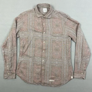 Tintoria Mattei 954 Hemd Herren 41 16 Large Albiate 1830 Italy Gobelin Muster " - Bild 1 von 18