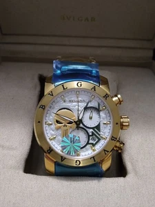 Herrenuhr Gold Edelstahl Quarz Marvel Punisher Totenkopf - Bild 1 von 11