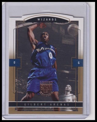 SkyBox LE 2003-04 Gilbert Arenas/150 #21 prueba de oro numerado Washington Wizards Foto 1 de 2