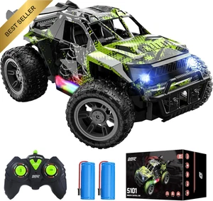 1:18 RC Monster Truck with LED Lights 2.4GHz Off-Road Remote Control Car for Kid - Picture 1 of 12