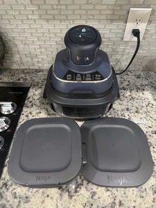Sistema de cocina freidora de aire de vidrio portátil Ninja Crispi 4 en 1 4 cuartos y 6 tazas de vidrio - Imagen 1 de 10