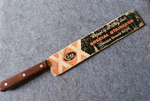 Vintage CASE XX CAP 200-10" Kochmesser, mit Fingerrille Holzschuppen, "Neuwertig" - Bild 1 von 6