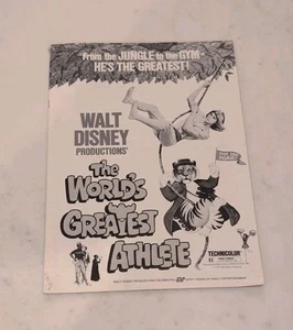 THE WORLD'S GREATEST ATHLETE DISNEY PRESS BOOK MOVIE ADVANCE CAMPAIGN VINTAGE - Picture 1 of 4