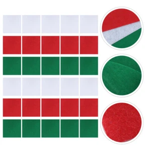 30 Sheets Christmas Patchwork Fabric Fabric Leaves Quilting Squares - Picture 1 of 12