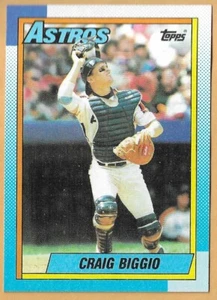 Craig Biggio Houston Astros #157 - Topps casi nuevo-como nuevo 1990 - Imagen 1 de 2