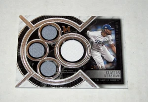 2018 Topps Museum Collection Quad Relic Clayton Kershaw (#/99) GU Jersey - Picture 1 of 2