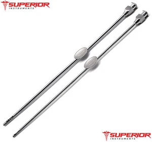 NOVAK Endometrial 2mm & 3mm Suction Curettes 9.2" Gynecology Instrument Set of 2 - Picture 1 of 10